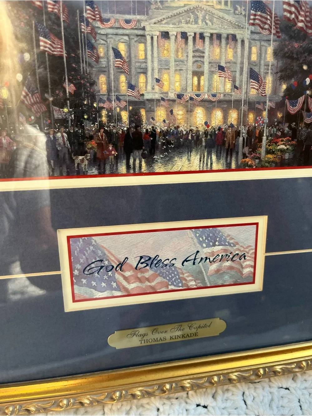 Flags Over The Capitol -Thomas Kinkade (1958 - 2012)